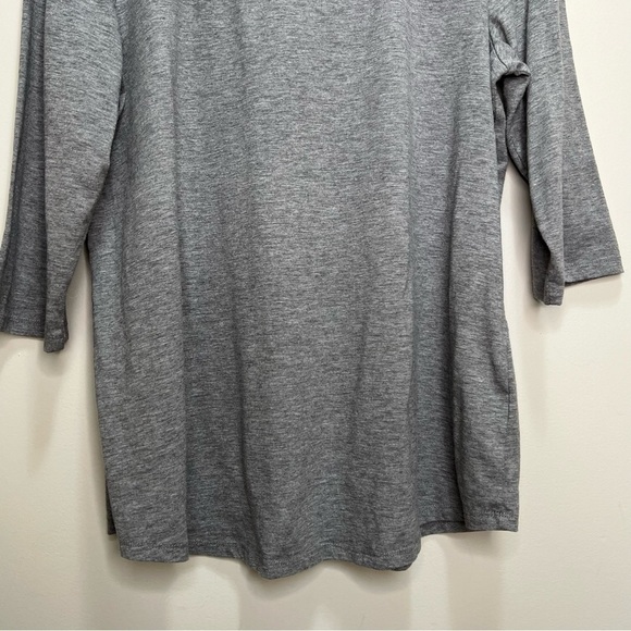 Pennington's DC Grey Scoop Neck Cut out 3/4 Sleeve Size X - Picture 6 of 9